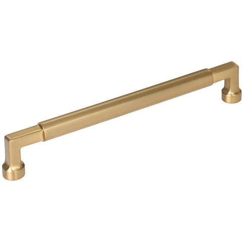 Cumberland Cabinet Pull Seven And Nine Sixteenth Inch Center To Center Honey Bronze Finish With Coordinating Knobs