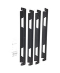 Beefy All Metal Mounting Brackets For Tool Boxes And Storage On Walls Workbenches Trailers And Vehicles 4 Pack Black Finish