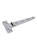 Beefed-Up Heavy Duty T Shape Strap Hinge in 316 Stainless Steel for gates, cabinets, and sheds doors, corrosion resistant, size 200x98mm