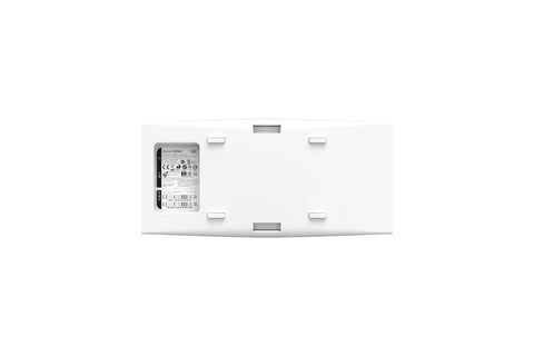 Back view of a Premium Indoor Wireless Access Point Featuring WiFi Six 802 11Ax with a sleek white finish.