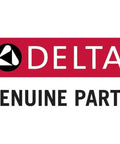 Delta Genuine Parts logo for Shower Trim Kit Only No Head Included For 14 Series Chrome Finish With Temperature Control Limited To 120 Degrees.