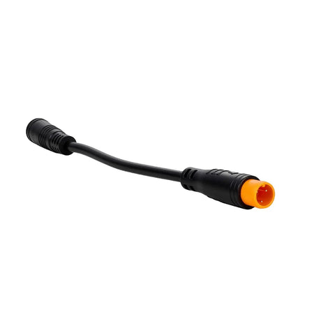 3 Pin Throttle Connectors Cable For Electric Bikes Waterproof 3 Pin Sensor Thumb Throttle Adapter Female To Male Connector Compatible With Motor Controllers Easy Install Seamless E Bike System Link, black cable with orange connector