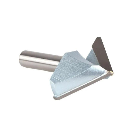Durable 90 Degree V Groove Router Bit With 12mm Shank for precise woodworking carving tasks.