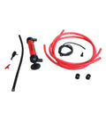 Liquid Transfer Hand Pump Siphon For Emergency Vehicle Use Portable Extractor For Boats ATVs Lawn Equipment And More Easy Manual Operation For Quick Fuel And Fluid Transfer, 3-piece plastic kit with tubes