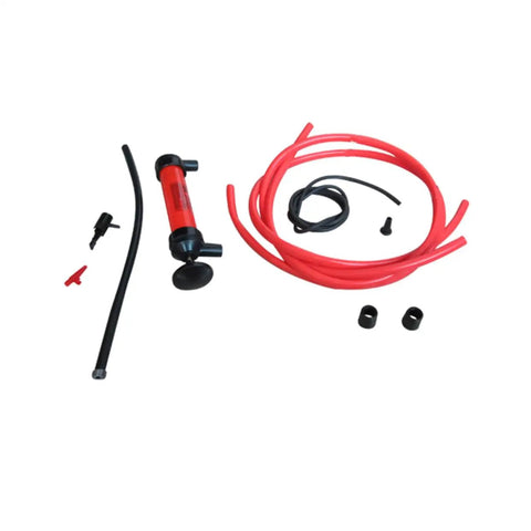 Liquid Transfer Hand Pump Siphon For Emergency Vehicle Use Portable Extractor For Boats ATVs Lawn Equipment And More Easy Manual Operation For Quick Fuel And Fluid Transfer, 3-piece plastic kit with tubes