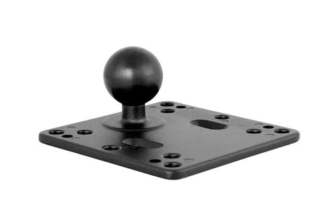 Heavy Duty VESA 75 To 38mm Ball Adapter Bracket For TV Monitor Stands, black aluminum mount with ball joint for stable installation.