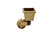 Orange Piano Copper Stem Casters For Small Furniture And Chair Wheels Built To Last Solid Heavy Duty Metal Caster Wheels side view
