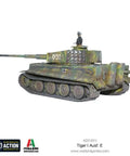 Tiger I Ausf E 1 To 56 Scale German Army Plastic Tank Kit with commander figure for Bolt Action tabletop battles 28mm miniatures
