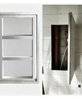 Top Shelf Aluminum Alloy Hidden Access Panel 33X41 Inch Fire Rated Waterproof Inspection Hatch For Tile Drywall in wall view.