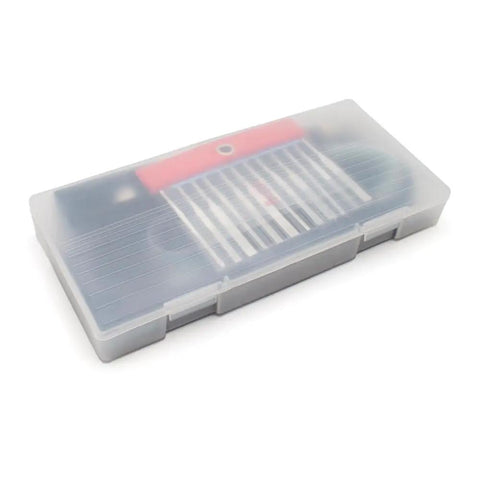 Heavy Duty Pneumatic Ultrasonic Grinding Machine And Air Die Grinder Polisher Boasting Aluminum Housing And Rock Solid Reciprocating Air Drive For Quick Deburring Tasks With Slick Lightweight Frame in clear storage case.