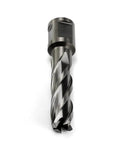 Oscarbide annular cutter, side view, 9/16 in dia, 2 in depth, 3/4 in Weldon shank for magnetic drill press