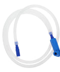 Must Have Brake Bleeder Hose Kit For Cars And Bikes, 5 16 Inch High Temp Silicone Tubing in blue with universal ABS compatible fittings