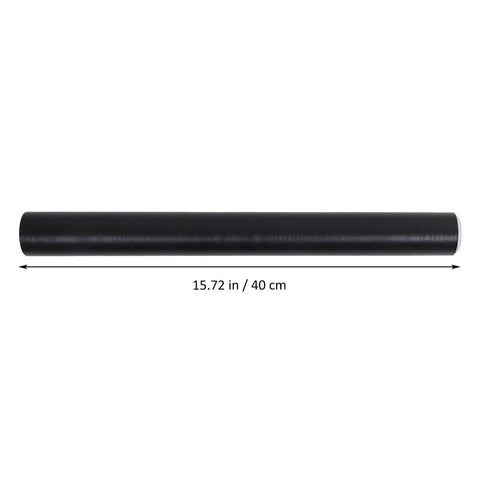 Slick Matte Black Peel And Stick Wallpaper Roll No Sweat Self Adhesive Vinyl Film Cover, 15.72 in length for cabinets, tables.