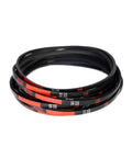 MO Drive V Belt Compatible Rubber Conveyor Belt For Industrial Machinery And Agricultural Equipment, Power Transmission Strap, Sizes 19 To 69 Inches, Includes 34 Inch Length, black rubber V-belt coil with M-28 marking