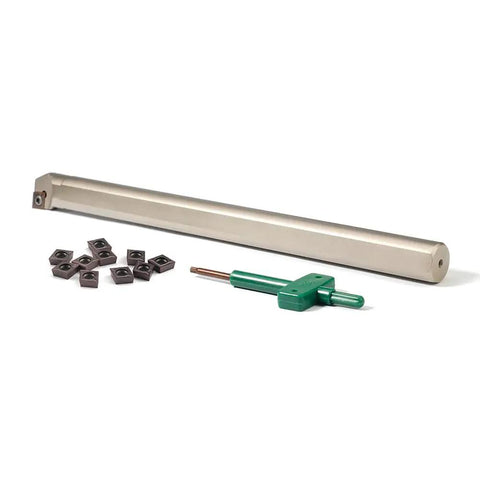 Three Quarter Inch Right Hand Indexable Boring Bar Set With SCLCR3 Holder And Ten Pro Grade Carbide Inserts CCMT09T304