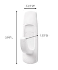 Large Utility Hook Mega Pack 14 Count For No Fuss Damage Free Hanging Holds Strong On Painted Walls Wood Tile And More; white hook with dimensions