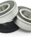 Heavy Duty Washer Tub Bearing And Seal Kit Kick Those Sneaky Squeaks To The Curb Compatible With Samsung And Kenmore Laundry Machines Smooth Spin Guarantee Plus Leak Proof Design, showing sealed ball bearings and rubber seal.