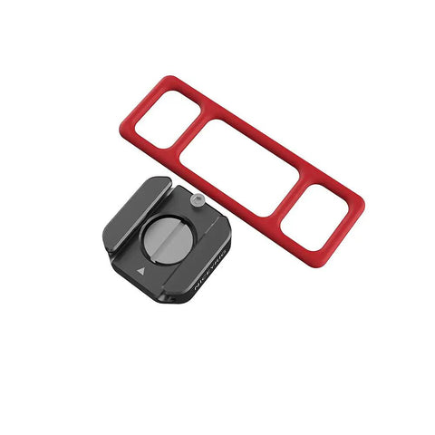Beast Mode Hot Shoe Mount Adapter with Elastic Rubber Band Wraps around Gimbal Arms and Light Poles Cold Shoe Bracket Plate