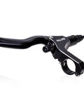 Upgrade Your Ride With This Premium Full Aluminum Alloy Hydraulic Disc Brake Kit featuring a black brake lever for mountain bikes.
