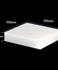 Badass Heavy Duty Polypropylene Support Pads Rock Solid Anti Vibration Shim Plates For Industrial Equipment And Machine Leveling 500 X 500 Mm With 6 To 20 Mm Thickness Options, 10mm thick shim.