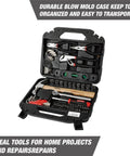 All In One 110 Piece Home Tool Set With Storage Case For DIY Projects, Repairs And Everyday Fixes