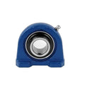 Ucpa Series Self Aligning Pillow Block Unit With Insert Ball Bearing cast iron frame, front view, grease port visible.