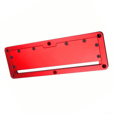 Aluminum Table Saw Throat Plate Flip Adjustable Insert For Most Circular Saws Red Finish Durable Alloy