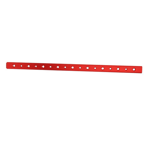 Red Anodized Aluminum T Slot Miter Track 450 Mm 18 Inch Long, Built for Pro Woodworking With 30 Type And 45 Type Slots, For T Screw And Quick Action Jig, Beefy Aluminum Alloy Guide For Precise Cuts
