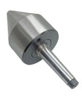 Revolving Live Center Bull Nose For Pipe Turning MT2 Shank Half Inch To Two And A Half Inches Capacity High Precision Steel