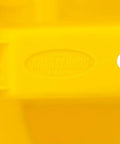 Close-up of yellow plastic Stacker Small Parts Organizer For 5 Gallon Buckets With Four Compartments Nests Four Deep In Most Buckets