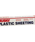 HUSKY Plastic Sheeting box for moisture barrier, paint protection, and equipment cover; bulk 12 by 200 feet sheeting.