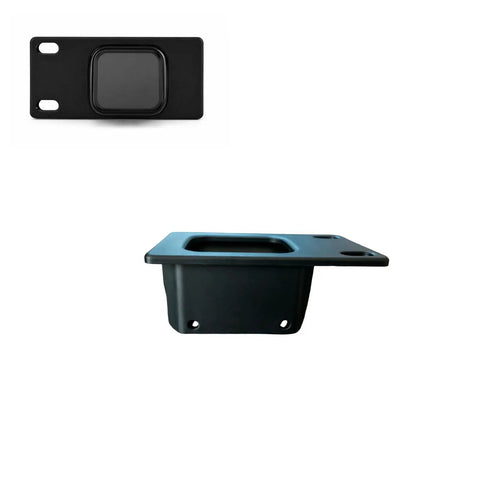 Bad Boy Kvm Over Ip Remote Console With Rack Mount Bracket And Reliable Ethernet Port For Smooth Server Switching And Seamless Remote Access Made Straight Up Dope For Sysadmins, black mounting bracket side view.