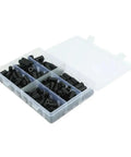 160 Piece Rubber Carburetor Vacuum Cap Kit with Varied Sizes in Transparent Box for Small Engines, Cars, Boats, ATVs