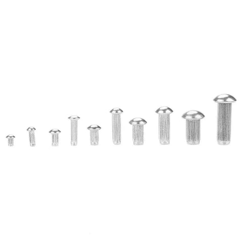 Hella Tough Stainless Steel Solid Rivets 160 Piece Assorted Kit For Slick Nameplate And Product Label Fastening Top Shelf Diy Hardware To Get It Done Without Stress