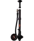 FOX Shock Pump, black with orange logo, bike suspension pump with gauge