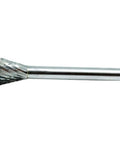 Heavy Duty Inverted Cone Tungsten Carbide Rotary Burr For High Speed Die Grinders featuring double cut design, precision ground.