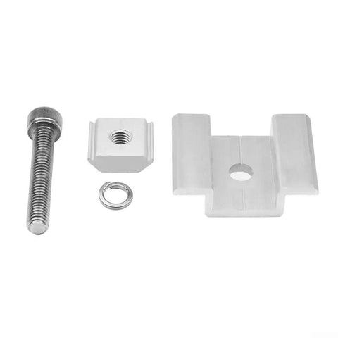 Foolproof Mounting For Rv Rooftop And Marine Projects Solid 35Mm Solar Panel Brackets And Mid Clamps with stainless bolt and nut.