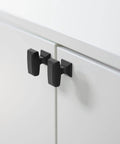 10 Pack 1.4 Inch 35mm Matte Black Cabinet Knobs for Kitchen Cabinets and Dressers, Zinc Alloy Drawer Hardware