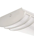Two Foot LED Linear Light Fixture Wet Listed Brushed Nickel Finish Delivers 2180 Lumens At 120 Volts And 25 Watts