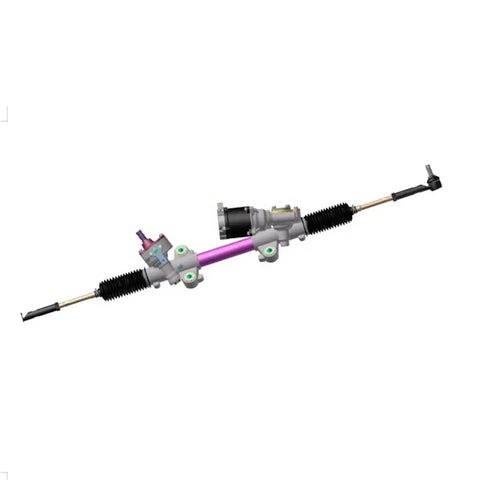 Electric Assist Power Steering Rack And Pinion Built Tough For Slick Handling with purple color and direct mount design.