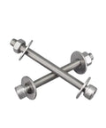 Set Of Five 304 Stainless Steel Allen Threaded Post Kit For RC Plane Control Rods M6x80mm, two posts with washers