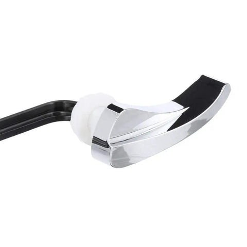 Chrome handle from Universal All In One Toilet Tank Repair Kit For 2 Inch Flush Valve Toilets, part of the replacement set.