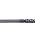 Pro Grade Solid Carbide Ball Nose End Mills Set, Five Pieces, AlTiN Coated, Four Flute, 30 Degree Helix, 3/16 Inch Cutting Diameter