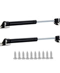 10 Inch Gas Struts 20N Lift Supports For Cabinets Toy Boxes And More Soft Open Lid Gas Springs Two Pack Black Durable Hardware