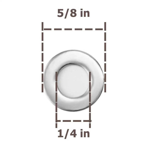 Beefy Heavy Duty Stainless Steel Flat Washers Set 100 Pack One Quarter Inch To Five Eighths Inch Outer Diameter