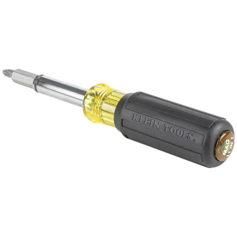Magnetic Multi-Bit Screwdriver And Nut Driver, 11-In-1 With Eight Bit Tips And Three Nut Driver Sizes, Cushioned Grip Handle