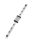 MGN12H Miniature Linear Guide Rail Slide For CNC Machines And 3D Printer Upgrades, polished metal rail with sliding block.