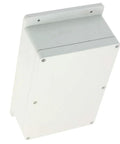 Junction box, ABS plastic weatherproof IP65 gray, 230mm x 150mm x 85mm with fixed mounting ears