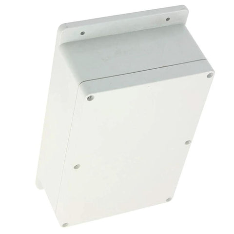 Junction box, ABS plastic weatherproof IP65 gray, 230mm x 150mm x 85mm with fixed mounting ears