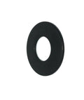 Heavy Duty 3/4 Inch Black Oxide Stainless Steel Flat Washers Bulk 250 Pack, single washer showing flat design and black finish.